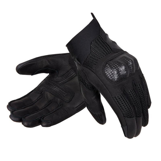 Gants de moto Rebelhorn Gap III en cuir noir pour femme