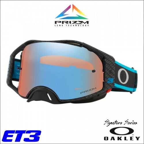 Maschera Oakley Airbrake Mx Eli Tomac Signature - Prizm Sapphire