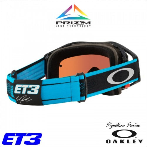 Maschera Oakley Airbrake Mx Eli Tomac Signature - Prizm Sapphire