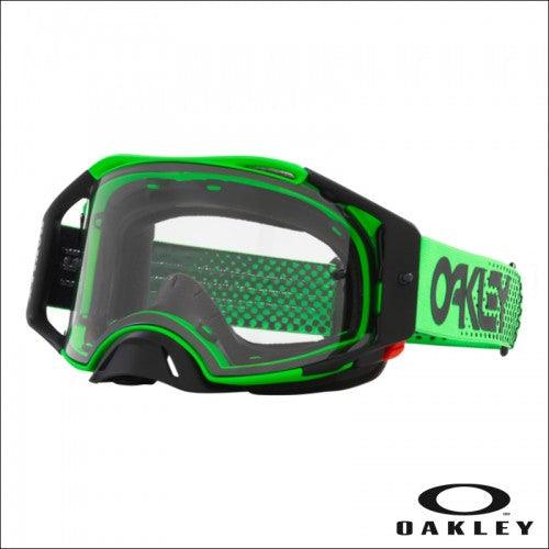 Masque Oakley Airbrake MX Moto Green B1B - verres transparents 