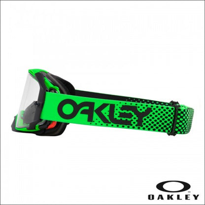 Maschera Oakley Airbrake MX Moto Verde B1B - lente chiara