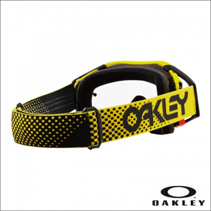 Maschera Oakley Airbrake MX Moto gialla - lente chiara