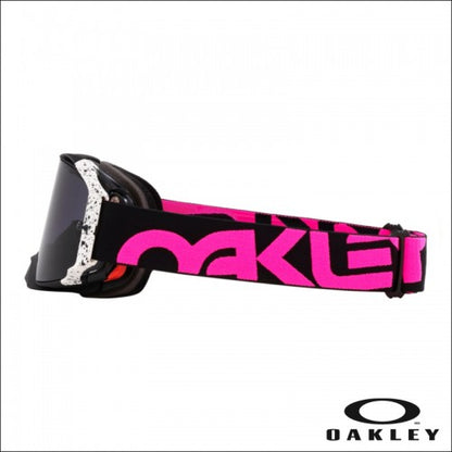 Oakley Airbrake MX Black Splatter Goggle - gray lens