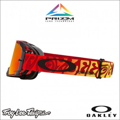 Masque Oakley Airbrake MX TLD Trippy Rouge - Prizm Torch Iridium