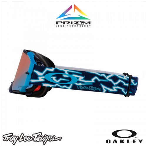 Maschera Oakley Airbrake MX TLD Blue Lightning - Prizm Sapphire