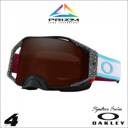 Maschera Oakley Airbrake Mx Chase Sexton Signature- Dark Grey