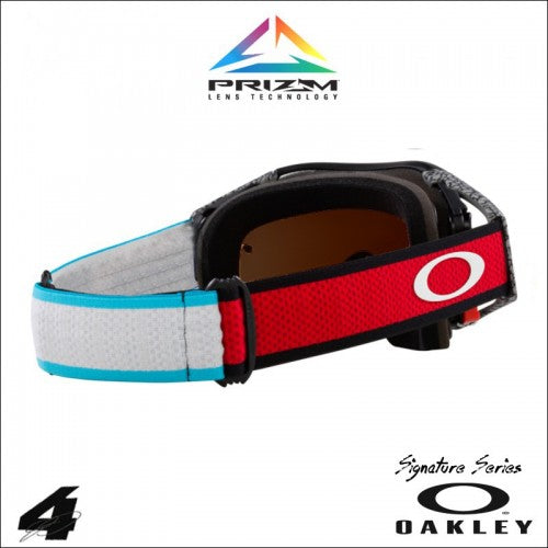 Maschera Oakley Airbrake Mx Chase Sexton Signature- Dark Grey