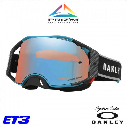 Maschera Oakley Airbrake Mx Eli Tomac Signature 25 - Prizm Sapphire