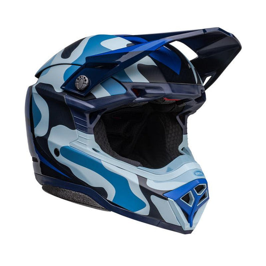 BELL MOTO-10 SPHERICAL 2023 FERRANDIS MÉCHANT Helmet Blue/light blue Matt/glossy ECE 06