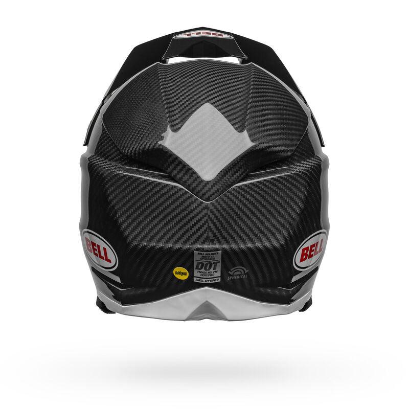 Casco Moto Off Road Bell Moto-10 Spherical nero/bianco lucido - Levelbraap #