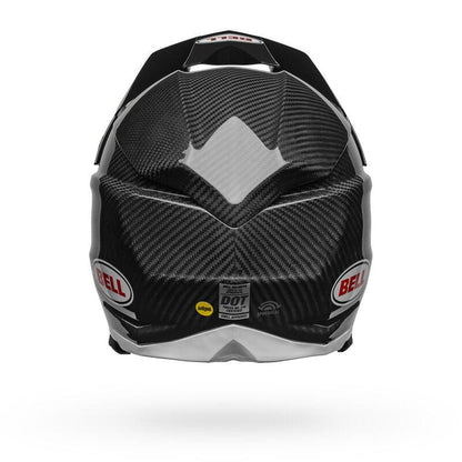 Casco Moto Off Road Bell Moto-10 Spherical nero/bianco lucido - Levelbraap #