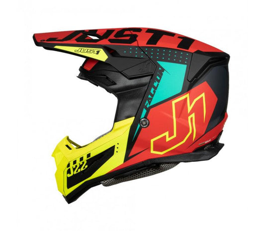 CASCO J 22 FALCON  FLUO RED YELLOW BLACK MAT Levelbraap