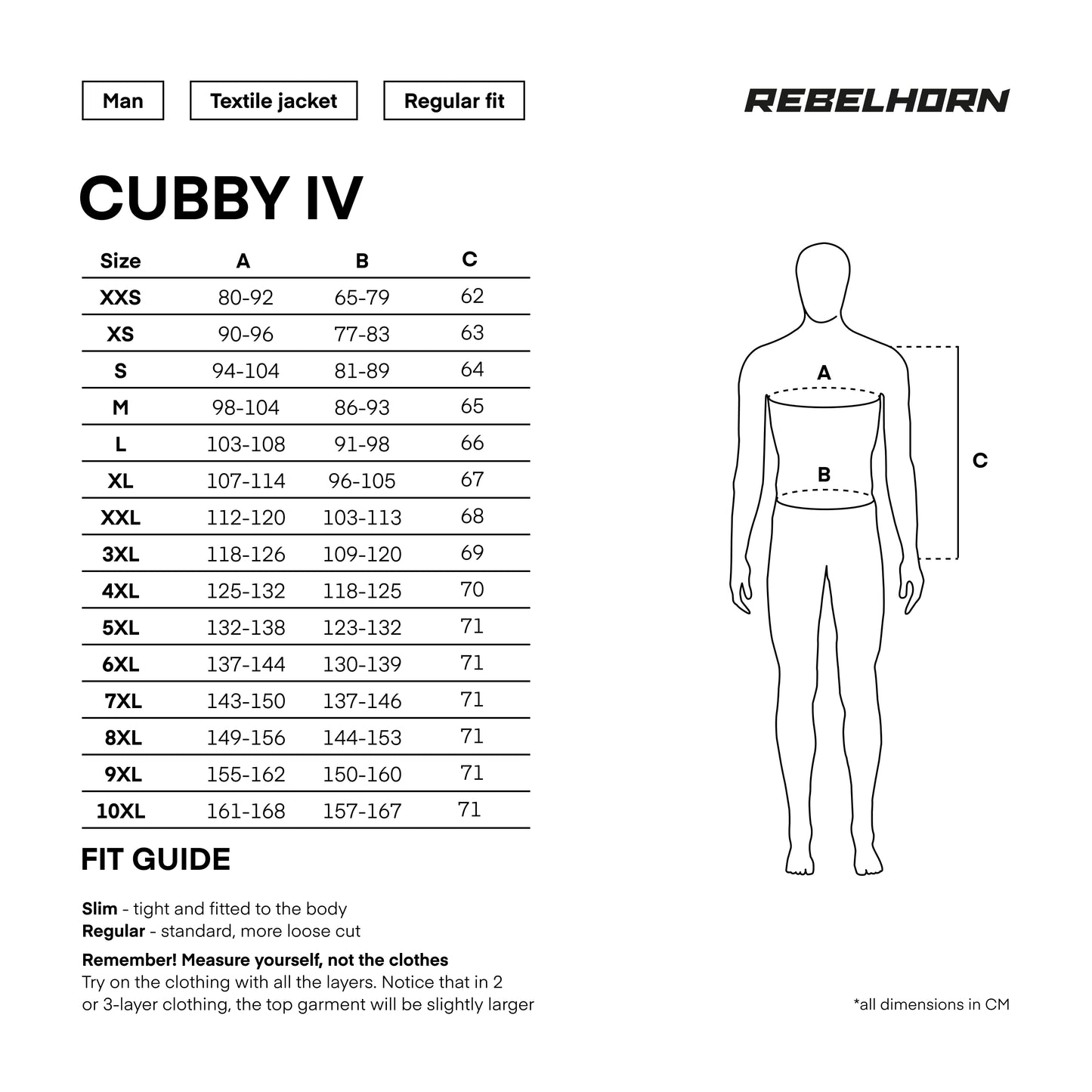 Giacca Moto Rebelhorn Cubby IV in tessuto Nera