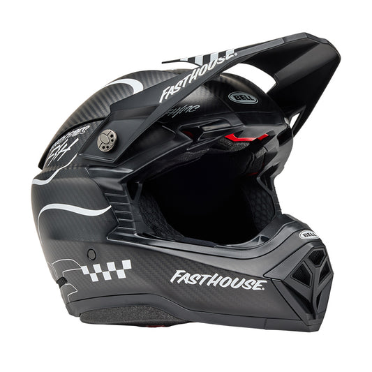 Casco Off Road Bell Moto-10 Spherical  2025 Fasthouse Raven Nero/Bianco