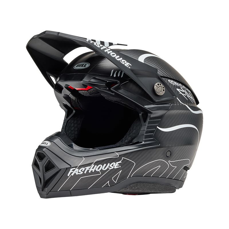 Casco Off Road Bell Moto-10 Spherical  2025 Fasthouse Raven Nero/Bianco