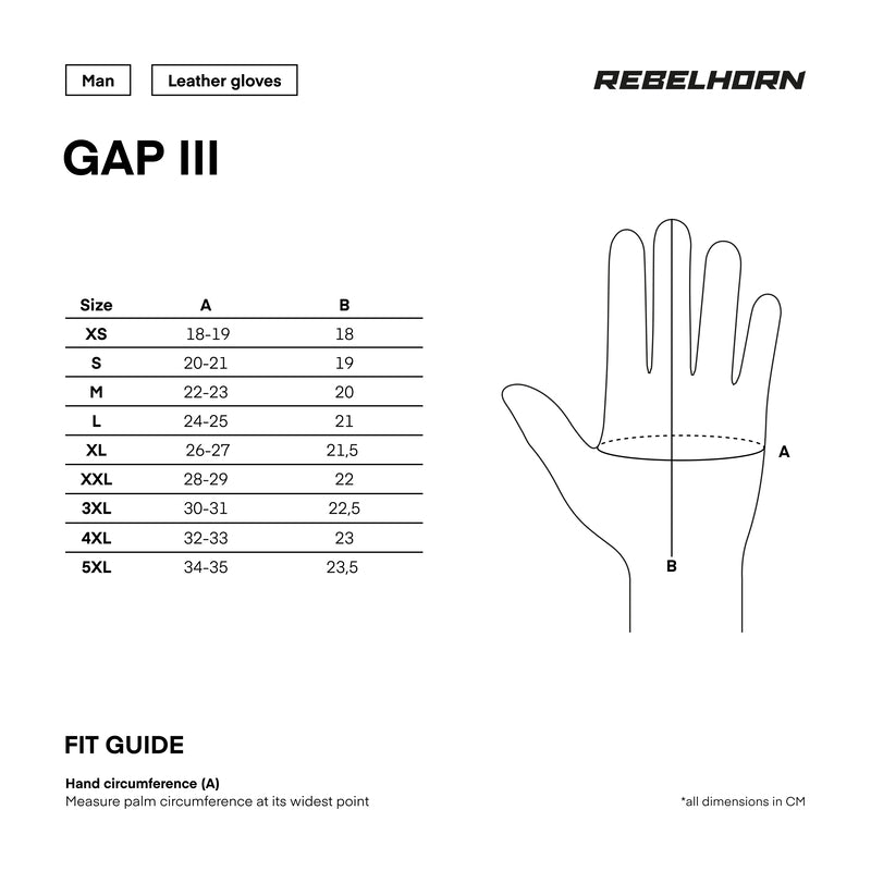 Rebelhorn Gap III Motorcycle Gloves in Black Leather for Women